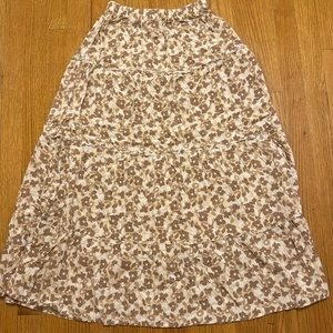 Floral maxi skirt